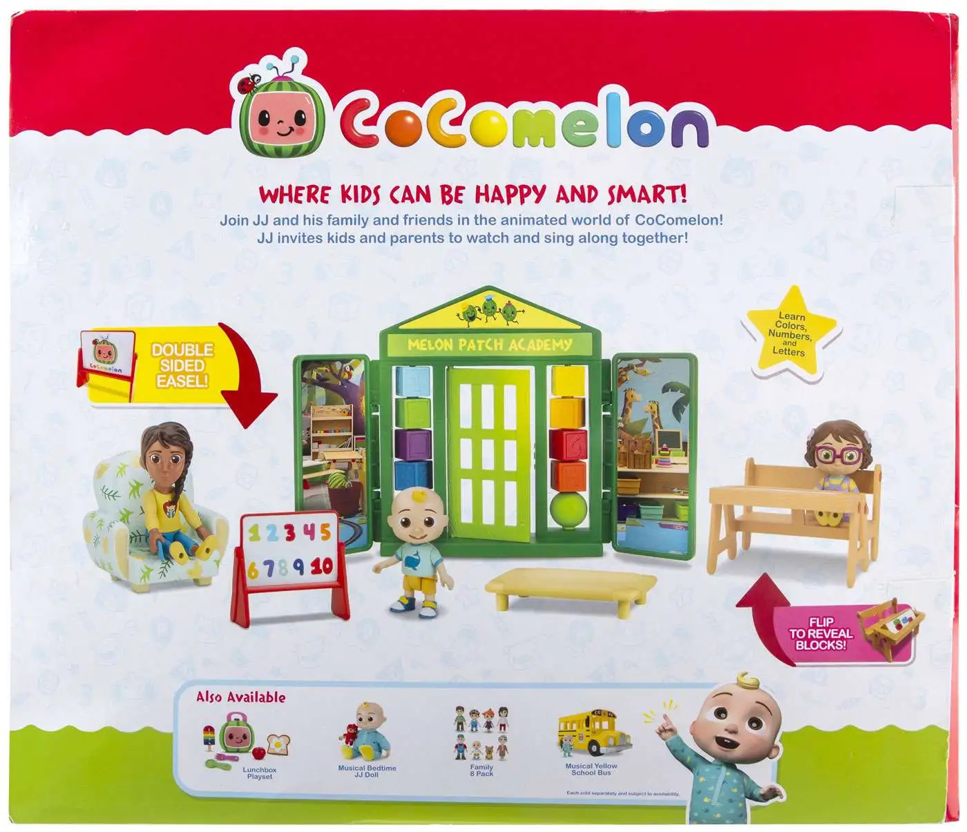 CoCoMelon LUNCH BOX PLAYSET JJ Stack Sort & Learn NUMBERS 15 Pieces NEW  2021