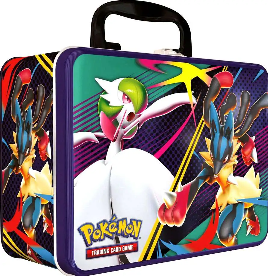 Pokemon 2025 FALL Mega Gardevoir & Mega Lucario Collector's Chest Tin Set [6 Booster Packs, 3 Foil Cards, Coin, Stickers & More]