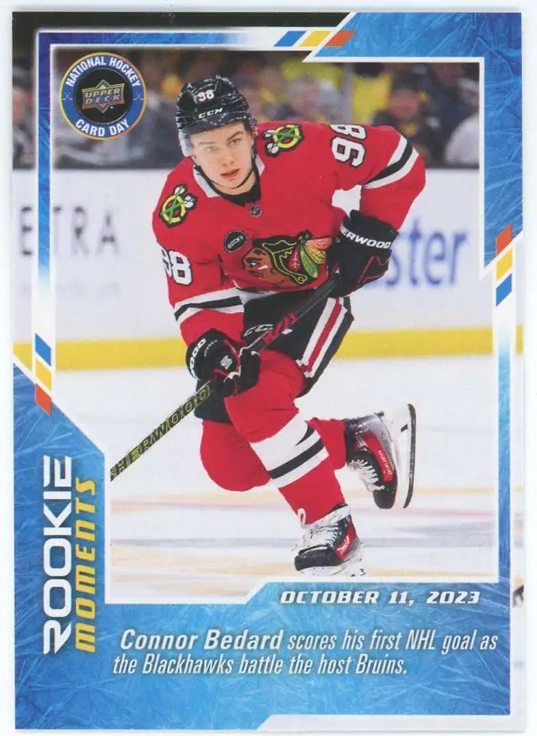 NHL Upper Deck 2024 National Hockey Card Day Rookie Moments Connor Bedard NHCD-31