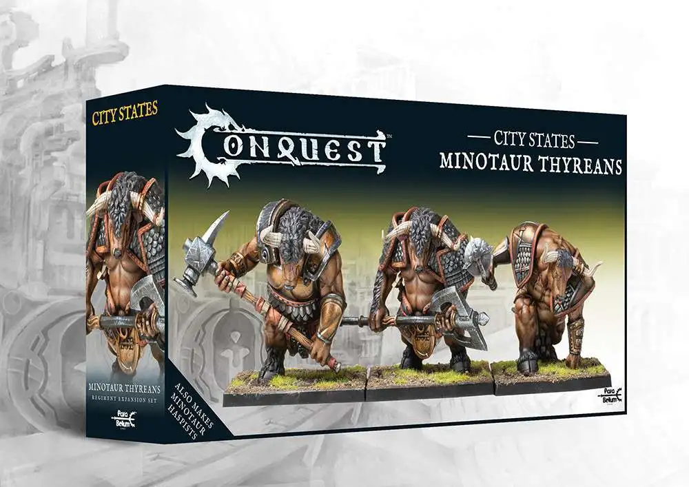 Conquest: The Last Argument of Kings City States Minotaur Thyreans (Dual Kit) Miniature Game Set