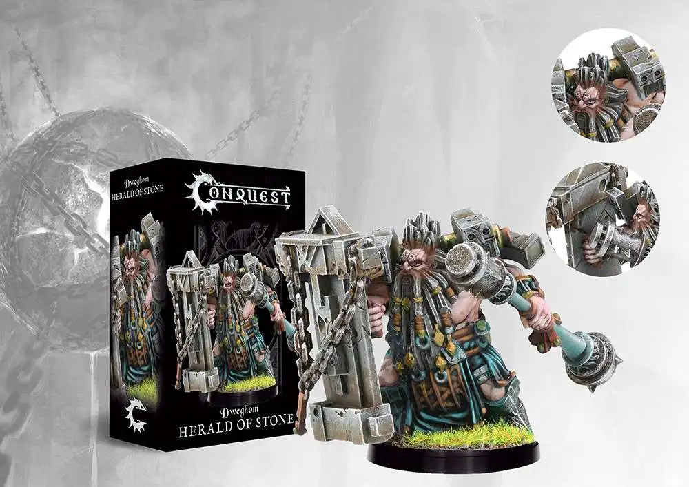 Conquest: The Last Argument of Kings Dweghom Herald of Stone Miniature Game Set