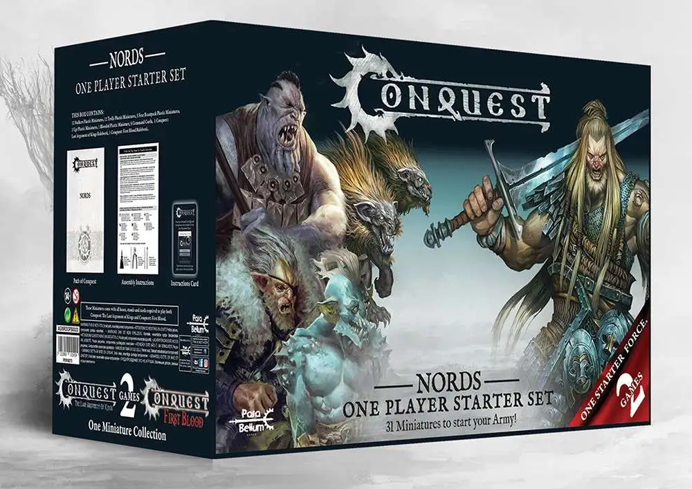 Conquest: The Last Argument of Kings Nords One Player Starter Set Miniature Game Set
