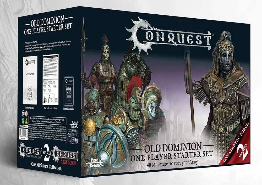 Conquest: The Last Argument of Kings Old Dominion One Player Starter Set Miniature Game Set [2023]