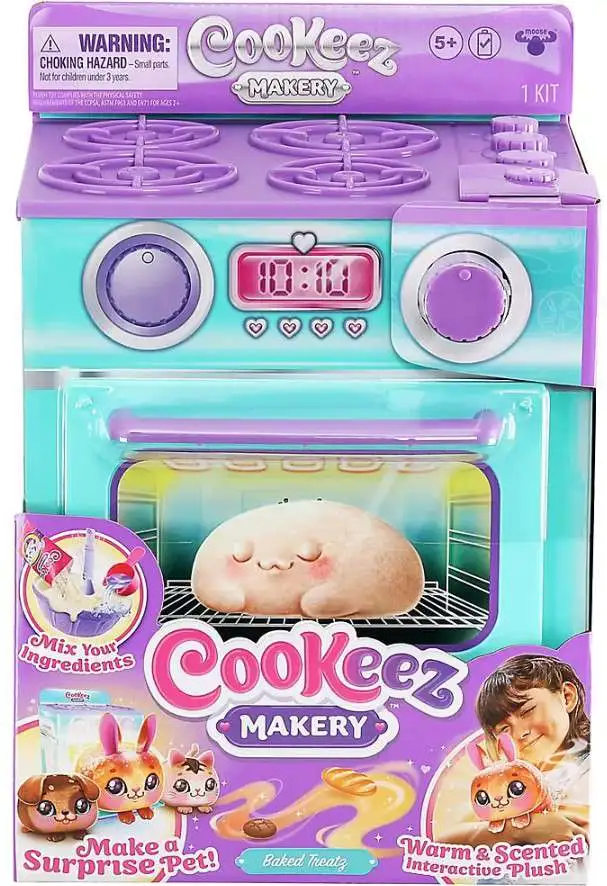 Cookeez Makery Bake Your Own Plush BAKED Treatz Oven Playset 1 RANDOM  Mystery Interactive Plush Moose Toys - ToyWiz