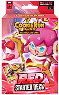 CookieRun Braverse Trading Card Game RED Starter Deck [60 Cards]