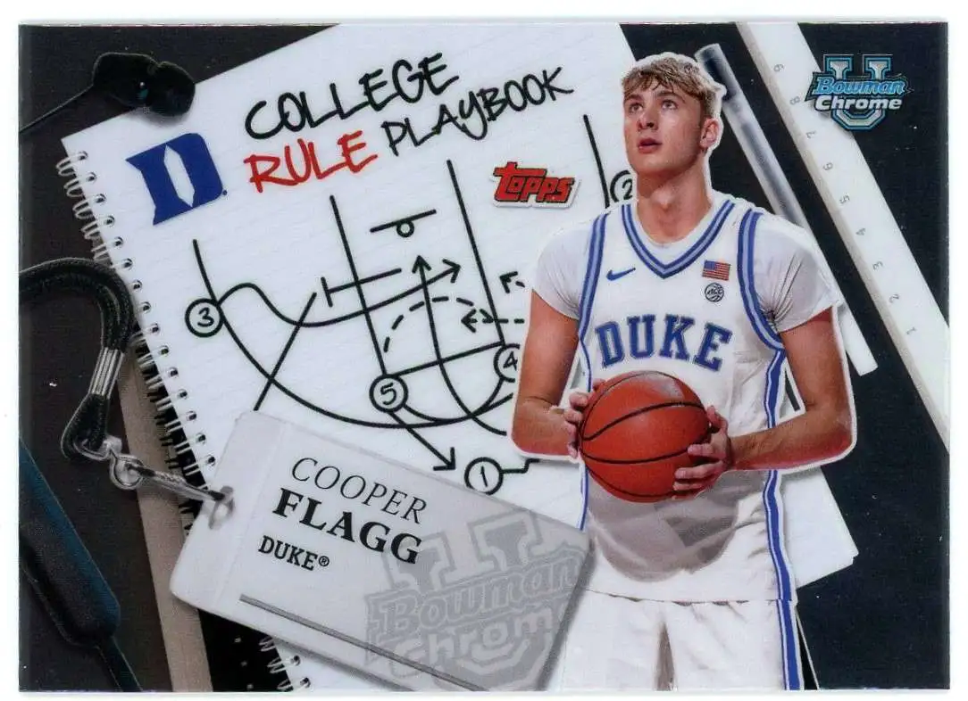 NCAA 2024-25 Bowman U Chrome Basketball College Rule Playbook Cooper Flagg CRP-5