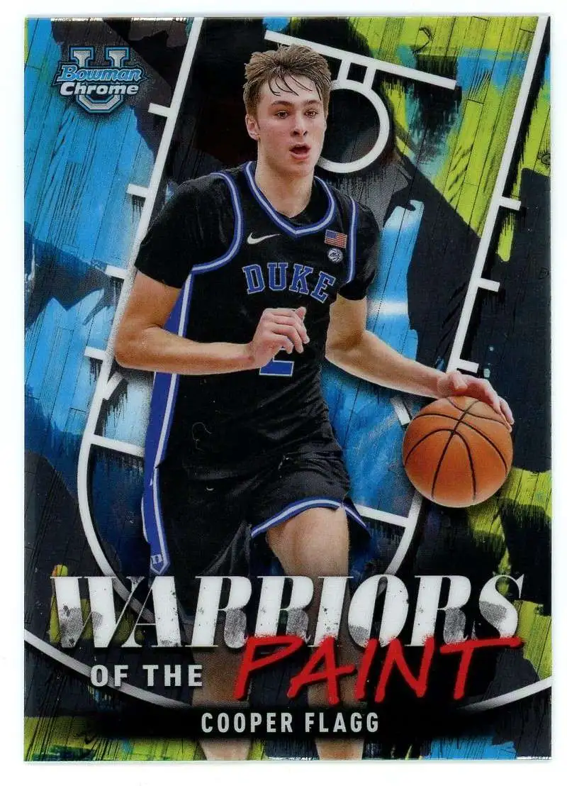 NCAA 2024-25 Bowman U Chrome Basketball Warriors of the Paint Cooper Flagg WP-7