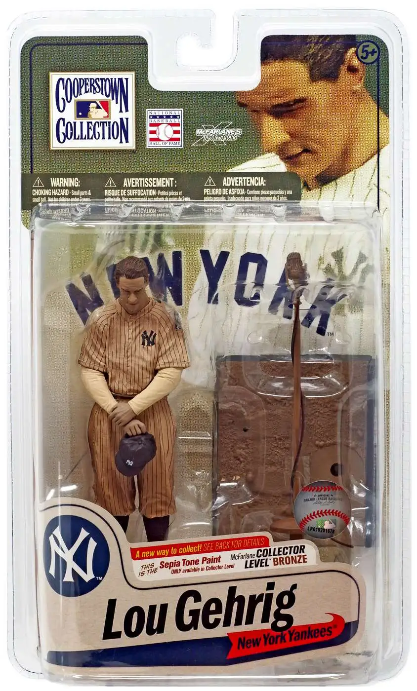 McFarlane Toys MLB New York Yankees Sports Picks Baseball Cooperstown  Collection Series 7 Lou Gehrig Action Figure Sepia Jersey - ToyWiz