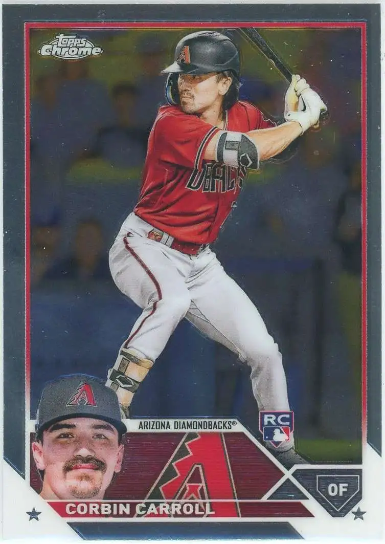 MLB 2023 Topps Chrome Single Card Corbin Carroll 95 Rookie - ToyWiz