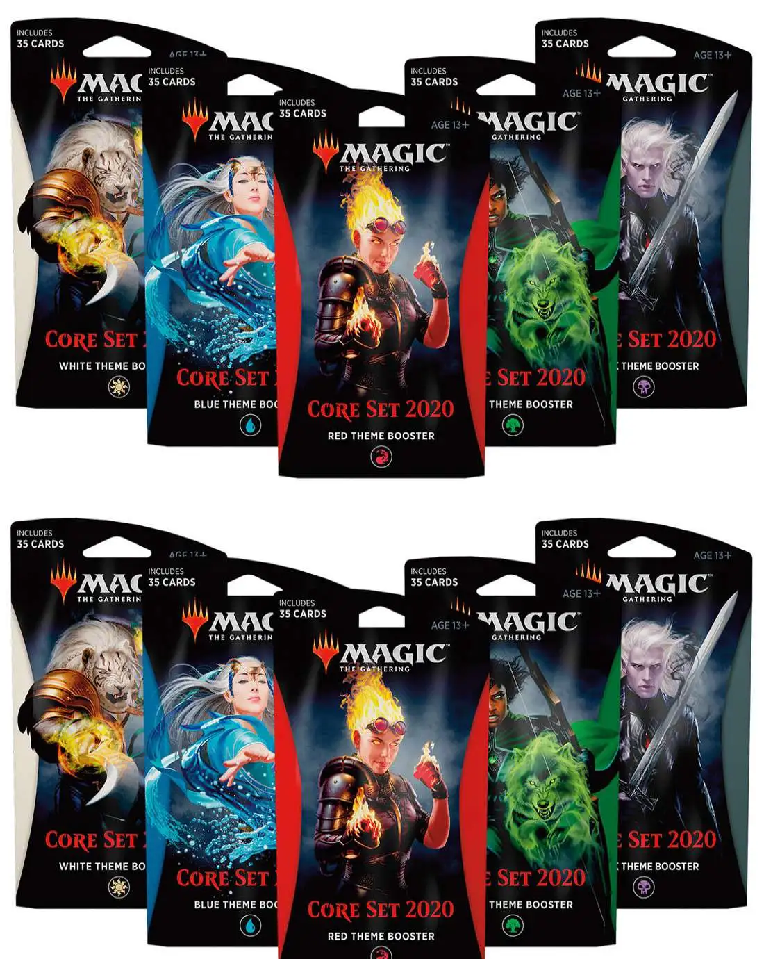 MTG Core Set 2020: 35 Card Theme Booster Pack BLUE Magic the Gathering 