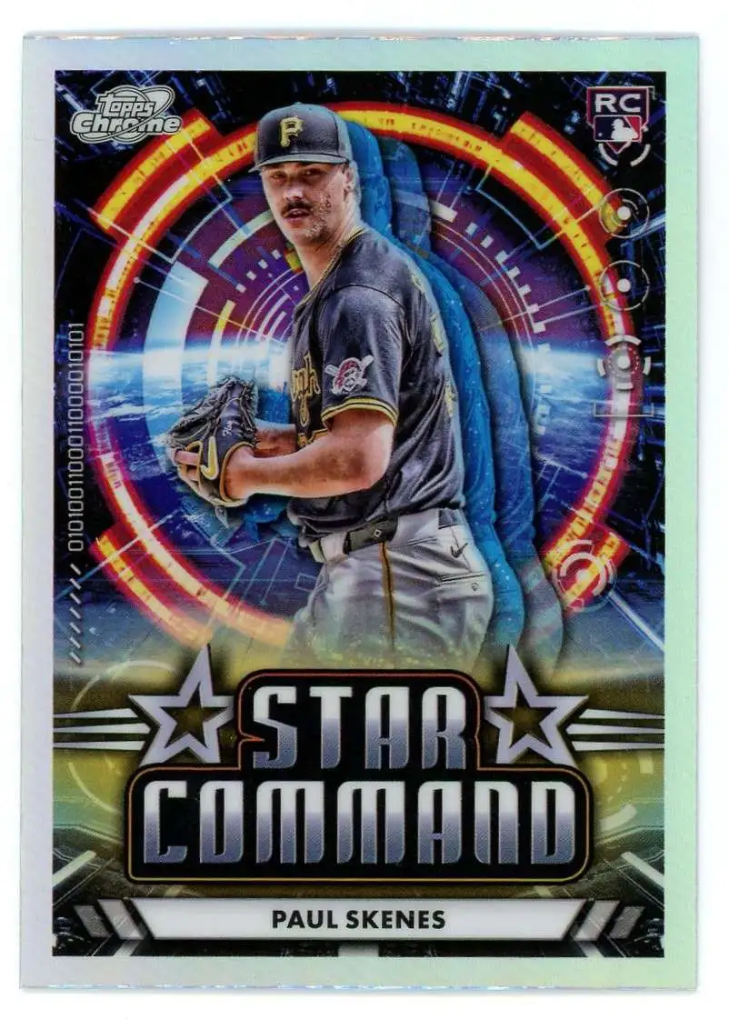 MLB 2024 Topps Cosmic Chrome Baseball Star Command Paul Skenes ALT-5 [Rookie]