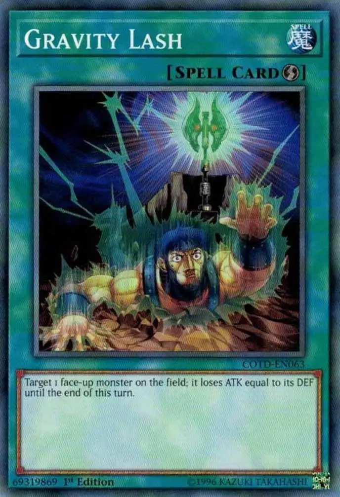 YuGiOh Code of the Duelist Common Gravity Lash COTD-EN063