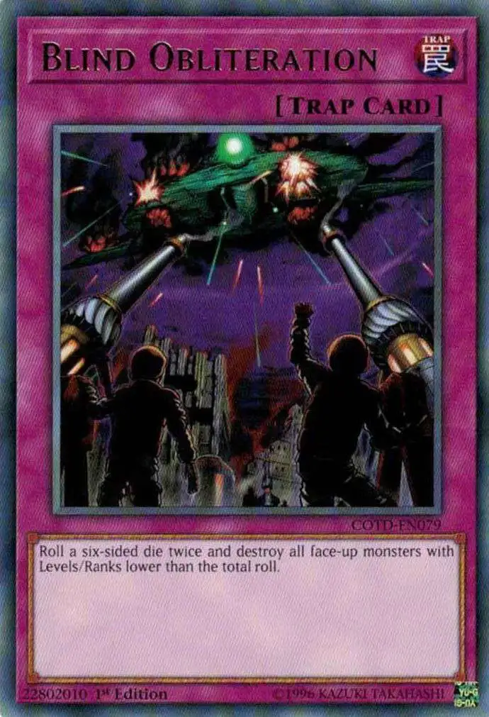 YuGiOh Code of the Duelist Rare Blind Obliteration COTD-EN079