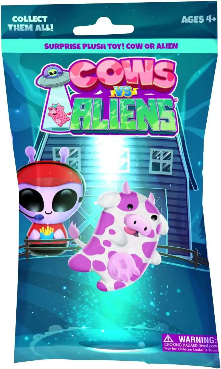 Cows Vs. Aliens TEAL Series 4-Inch Mini Plush Mystery Pack [1 RANDOM Plush] (Pre-Order ships April)