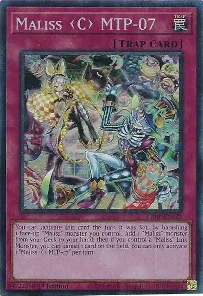 YuGiOh Trading Card Game Crossover Breakers Single Card Collectors Rare  Maliss C MTP-07 CRBR-EN022 - ToyWiz