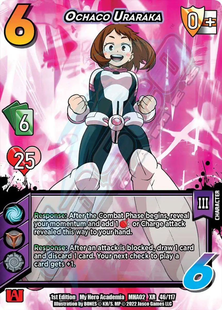 My Hero Academia Collectible Card Game Series 2 Crimson Rampage Extra Rare Ochaco Uraraka #46 [XR]