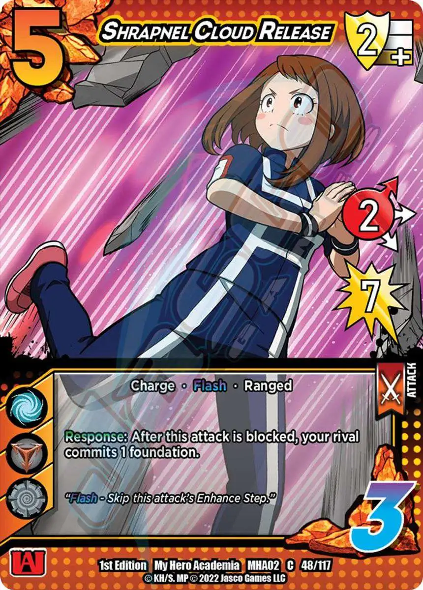 My Hero Academia Collectible Card Game Series 2 Crimson Rampage Common Shrapnel Cloud Release #48