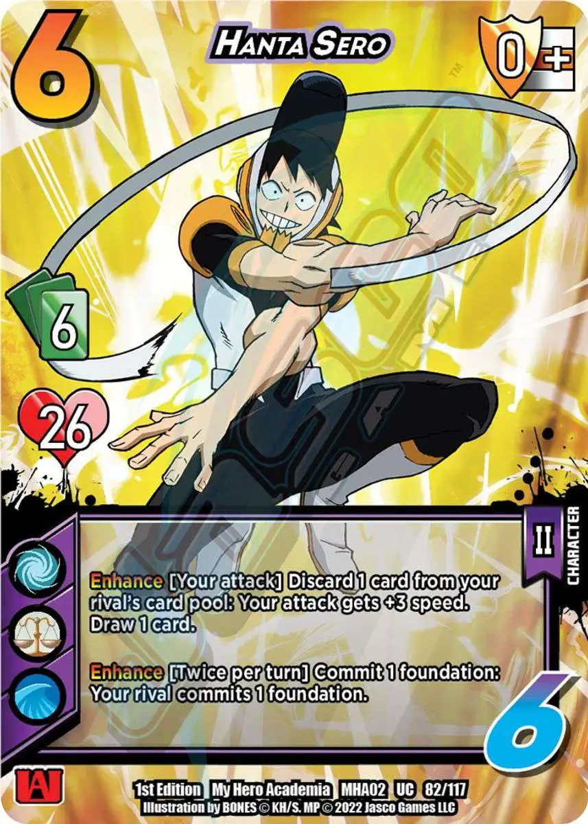 My Hero Academia Collectible Card Game Series 2 Crimson Rampage Uncommon Hanta Sero #82
