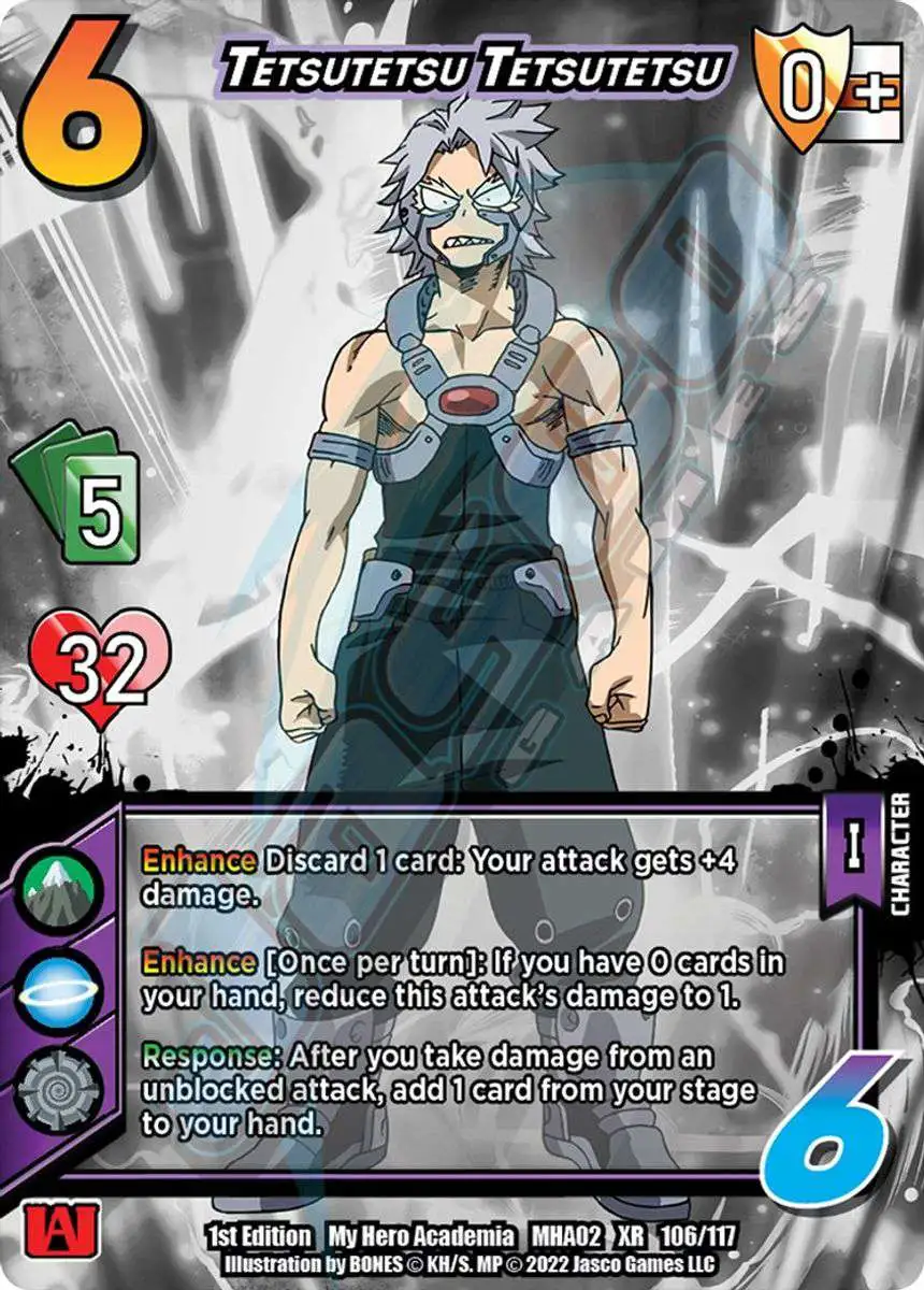My Hero Academia Collectible Card Game Series 2 Crimson Rampage Extra Rare Tetsutetsu Tetsutetsu #106 [XR]