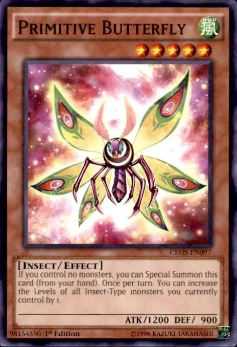 YuGiOh Crossed Souls Common Primitive Butterfly CROS-EN097
