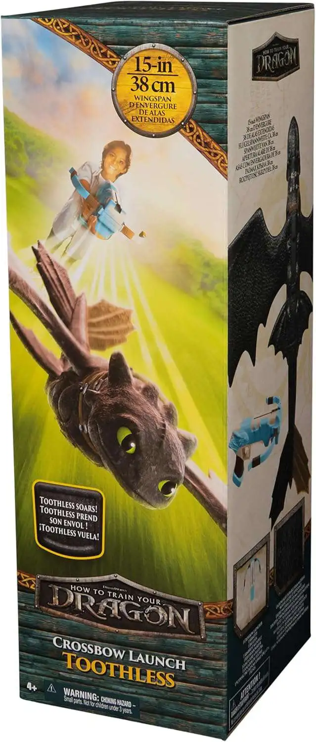 How to Train Your Dragon 2025 Movie Toothless Crossbow 15-Inch Launching Roleplay Toy