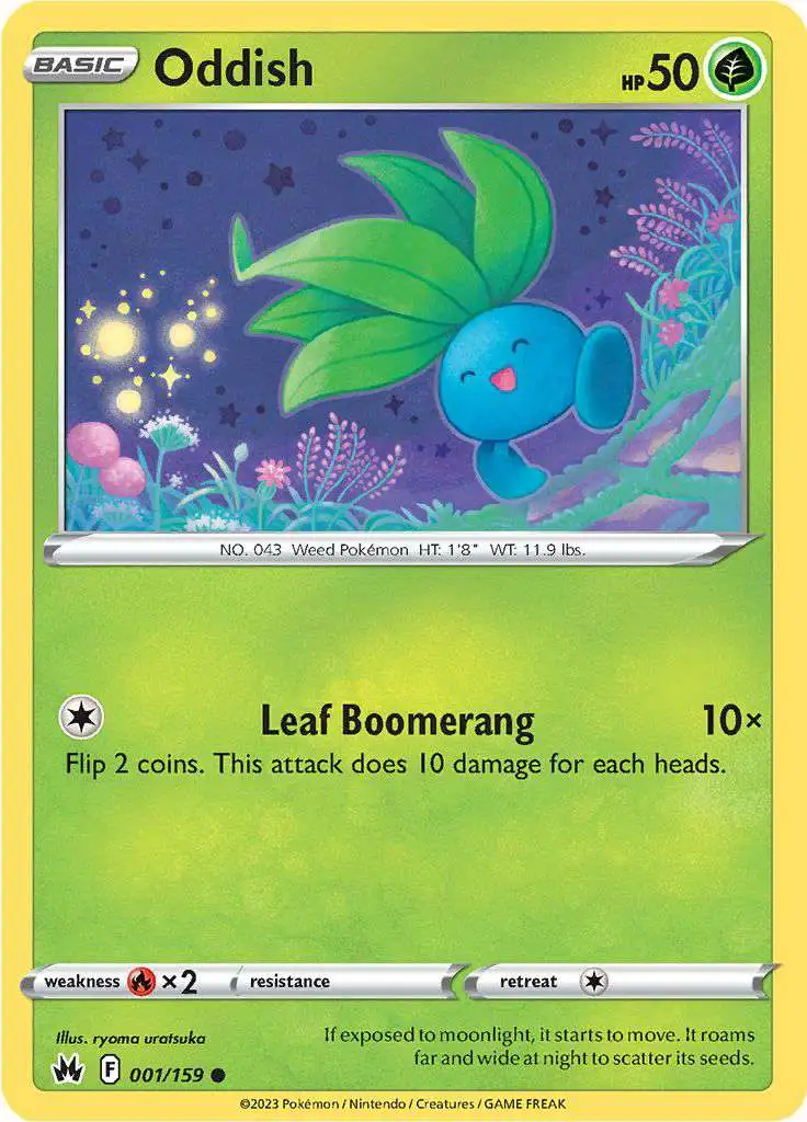 Pokemon Trading Card Game Crown Zenith Common Oddish #1