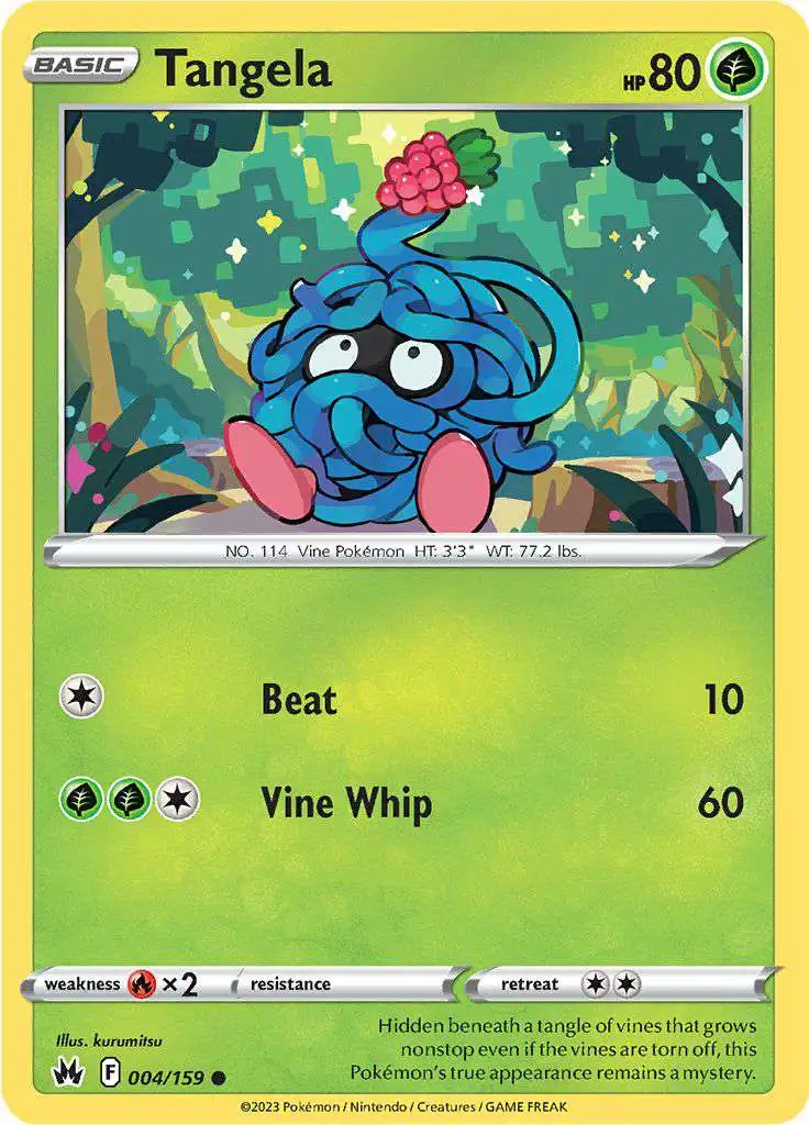 Pokemon Trading Card Game Crown Zenith Common Tangela #4