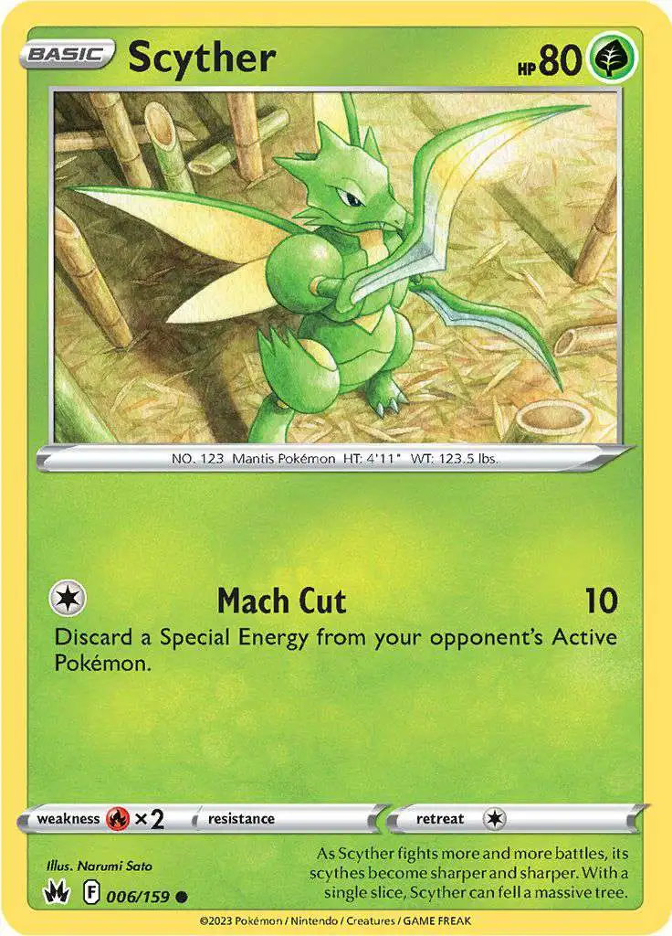 Pokemon Trading Card Game Crown Zenith Common Scyther #6