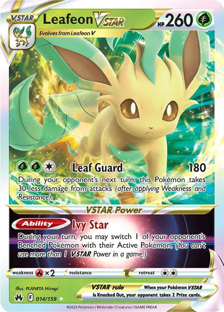 Pokemon Trading Card Game Crown Zenith Ultra Rare Leafeon VSTAR #14