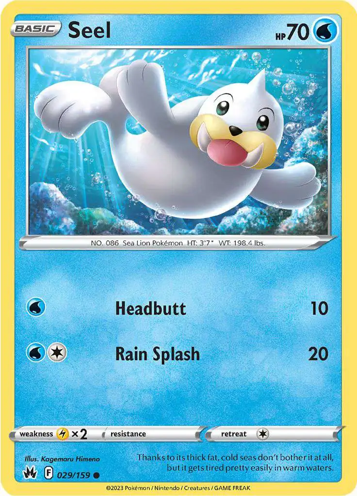 Pokemon Trading Card Game Crown Zenith Common Seel #29