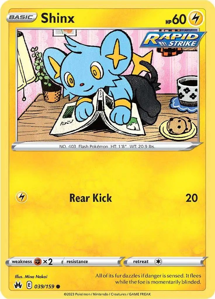 Pokemon Trading Card Game Crown Zenith Common Shinx #39