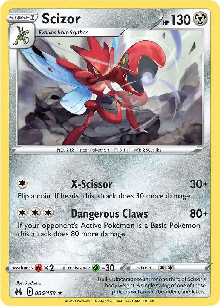 Pokemon Trading Card Game Crown Zenith Rare Scizor #86