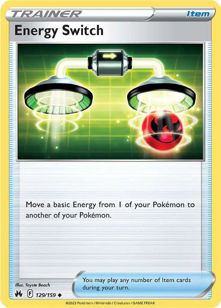 Pokemon Trading Card Game Crown Zenith Uncommon Energy Switch #129
