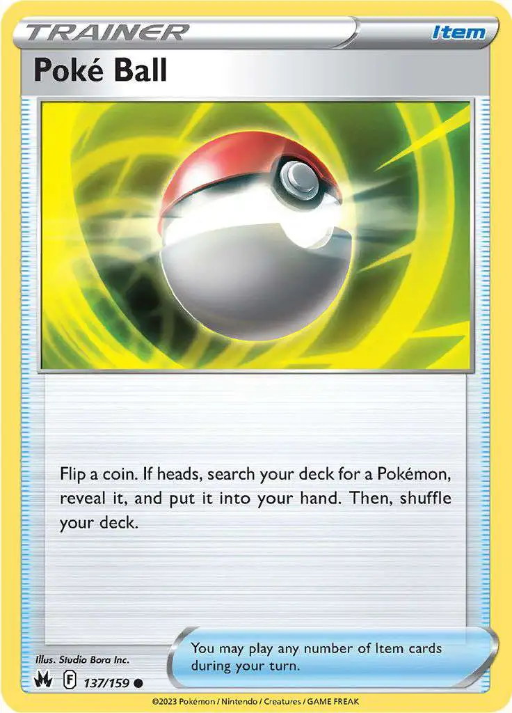 Pokemon Trading Card Game Crown Zenith Common Poke Ball #137