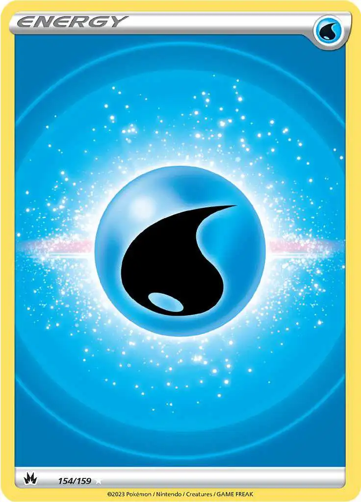 Pokemon Trading Card Game Crown Zenith Ultra Rare Water Energy #154