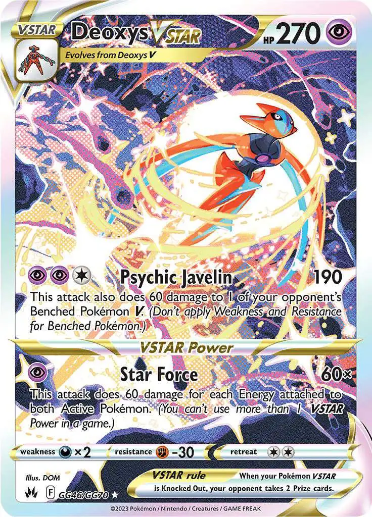 Deoxys VSTAR - Crown Zenith Pokémon card