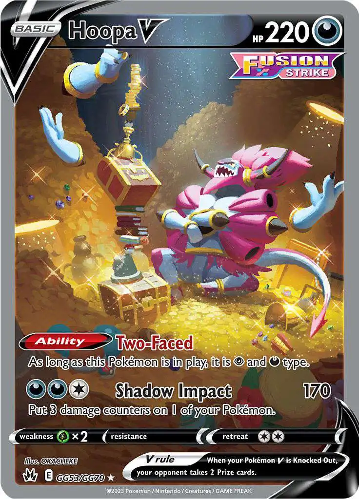 Pokemon Trading Card Game Crown Zenith Holo Rare Hoopa V GG53 [Galarian Gallery]