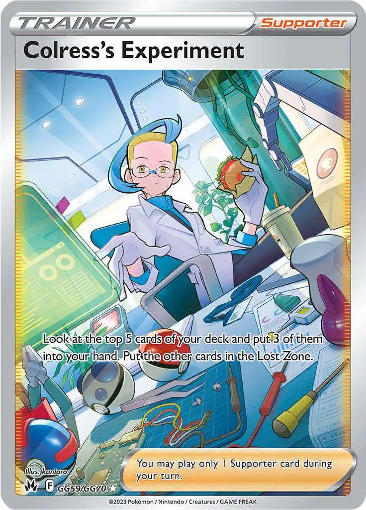 Pokemon Trading Card Game Crown Zenith Ultra Rare Colress's Experiment GG59 [Galarian Gallery]