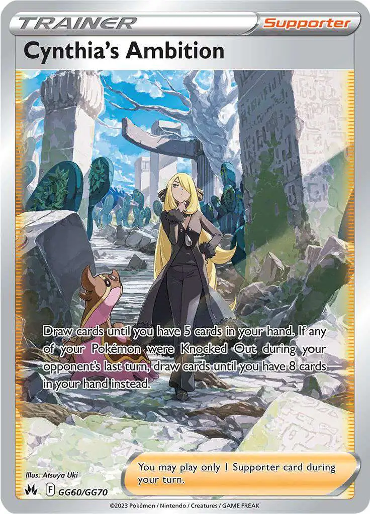 Pokemon Trading Card Game Crown Zenith Ultra Rare Cynthia's Ambition GG60 [Galarian Gallery]