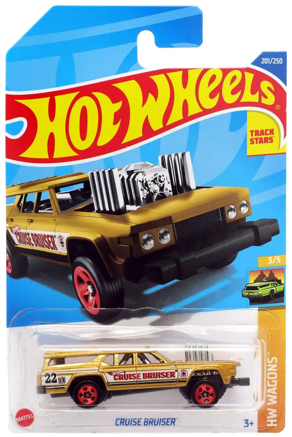 Hot Wheels HW Wagons Cruise Bruiser Diecast Car #3/5 [Gold]