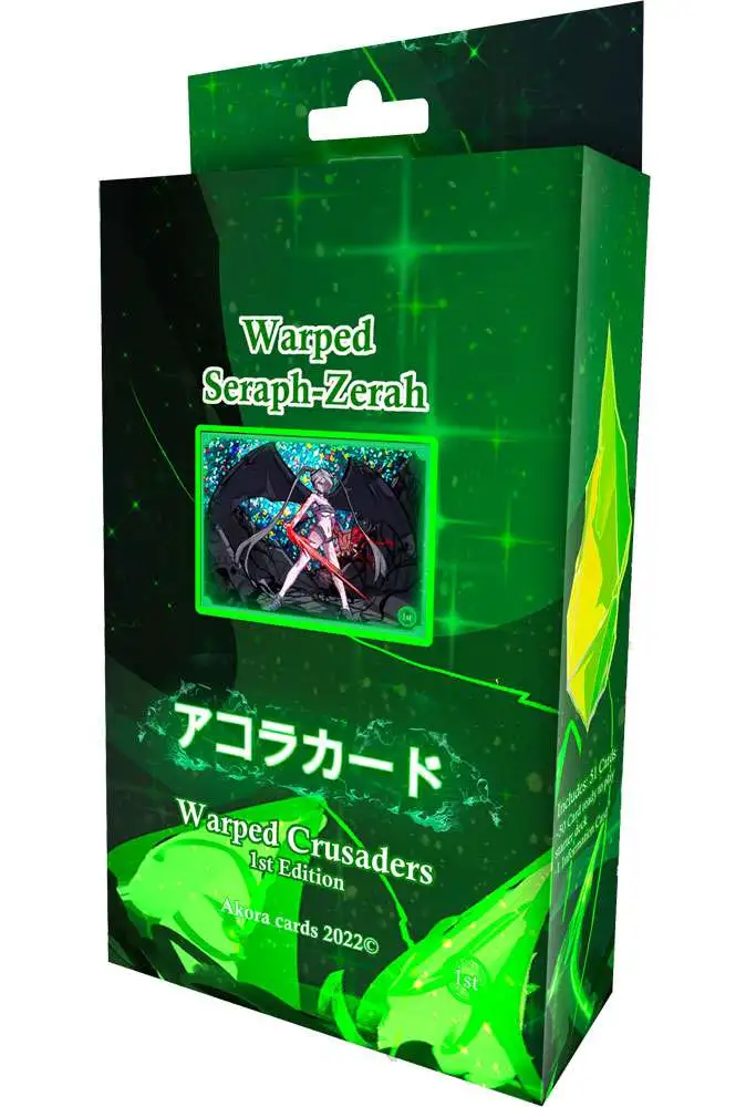 Akora Trading Card Game Warped Crusaders (1st Edition) Warped Seraph-Zerah Theme Deck [50 Cards]