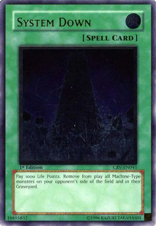 YuGiOh Cybernetic Revolution Single Card Ultimate Rare System Down  CRV-EN041 Moderately Played - ToyWiz