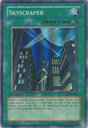 YuGiOh Cybernetic Revolution Super Rare Skyscraper CRV-EN048