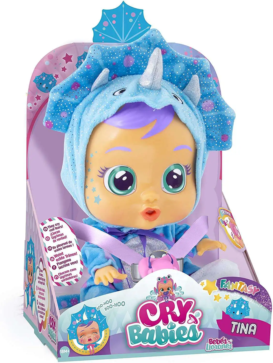 Bambola Imc Toys Bebè Fantasy Tina Cry Babies 0789923 