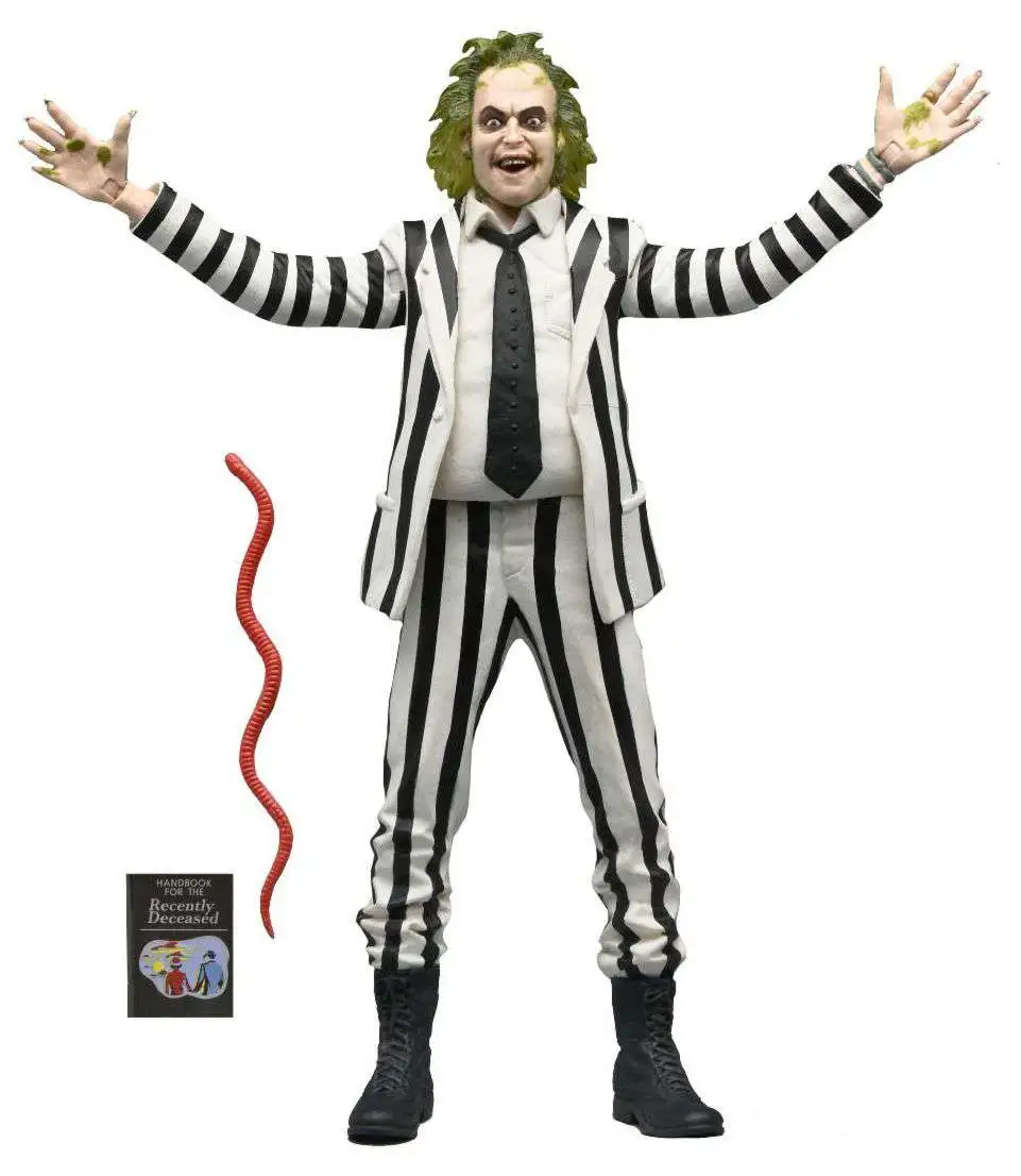 NECA Beetlejuice Action Figure [Black & White Striped Suit] (Pre-Order ships November)