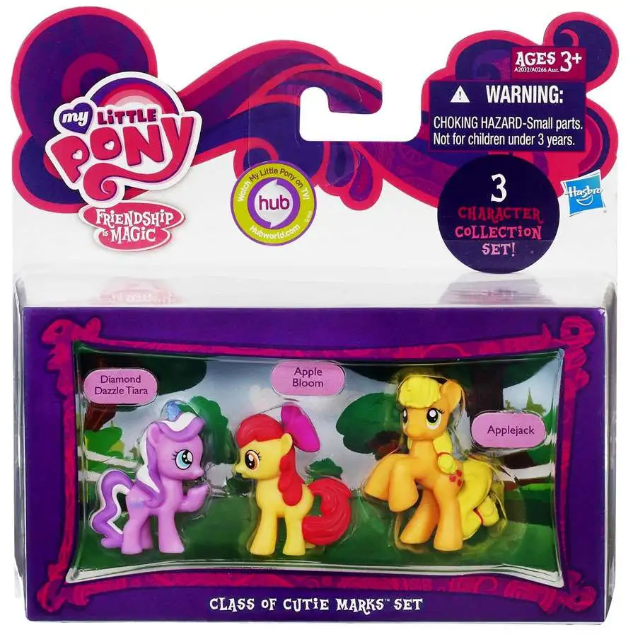 My Little Pony Friendship Is Magic Cutie Mark Mini Figures Collection Set of 10 for sale online 