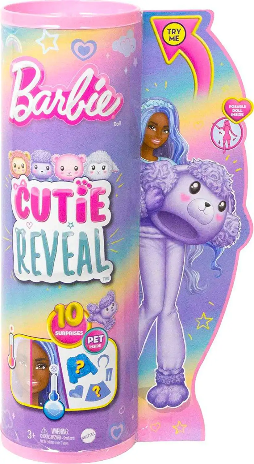 Barbie Cutie Reveal Cozy Series Poodle Surprise Doll