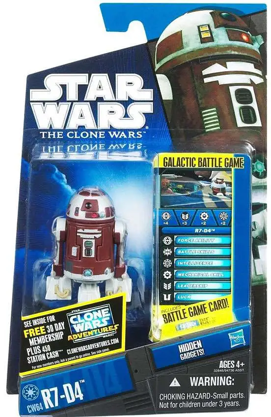 Star Wars TCW Clone Wars CW25 CW27 Astromech R2-D2 Droid Loose Complete 