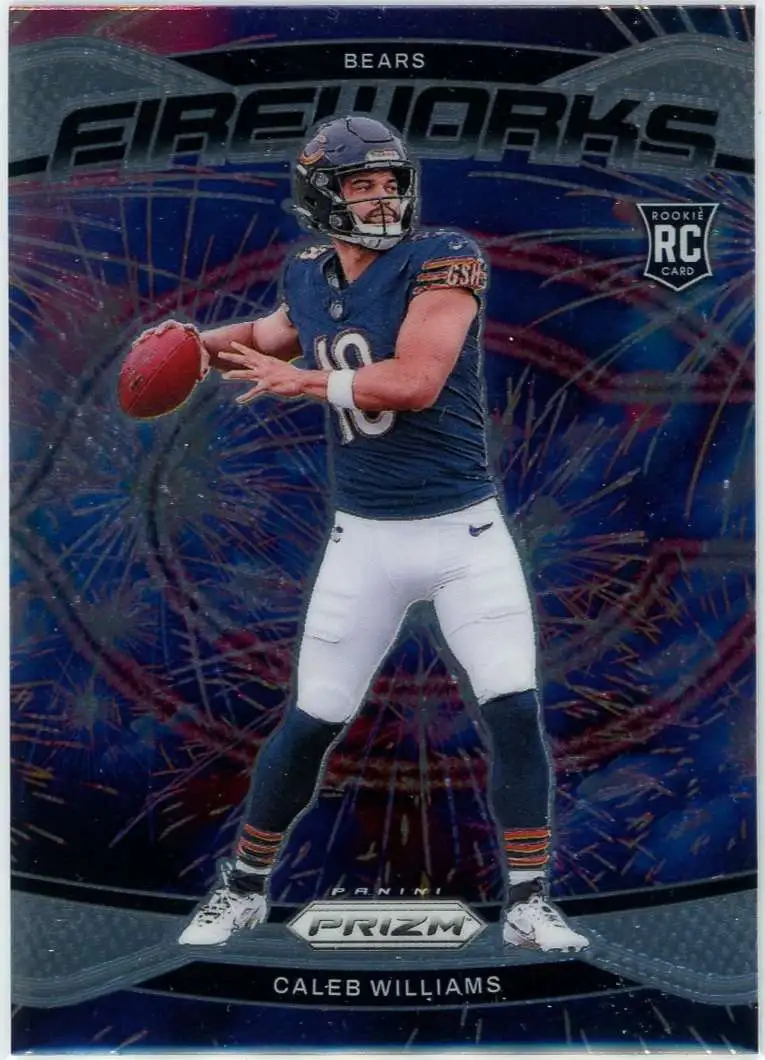NFL 2024 Panini Prizm Football Fireworks Caleb Williams #25 [Rookie]