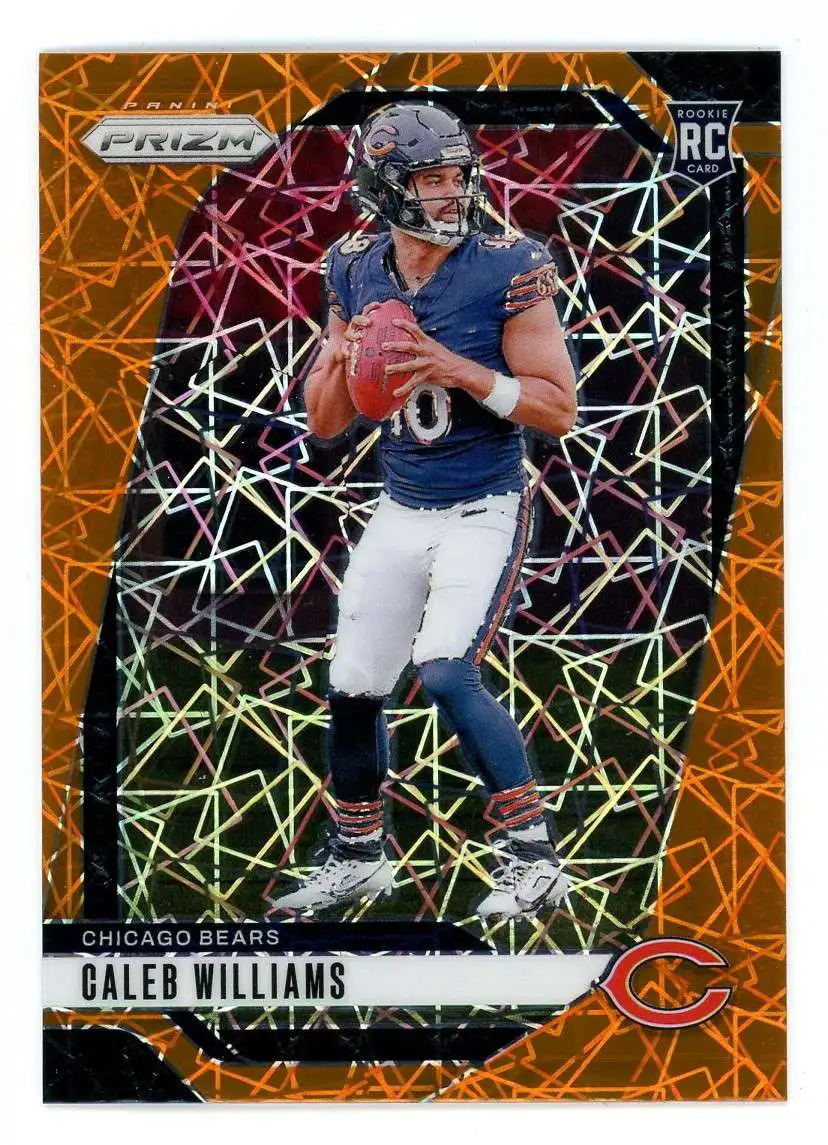 NFL 2024 Panini Prizm Football Orange Lazer Caleb Williams #301 [Rookie]